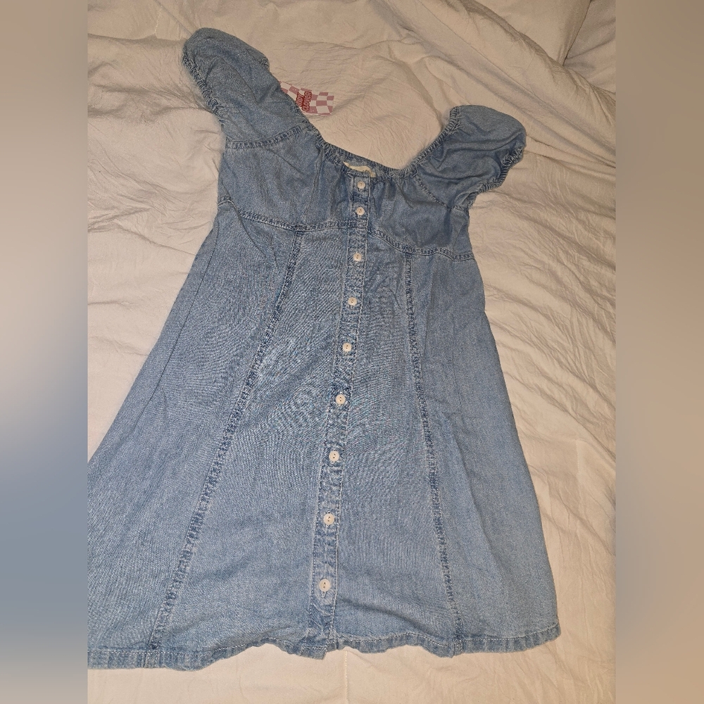 Madewell Light Blue Button-Down Dress